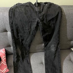 Black faded like new jeans